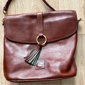 Dooney & Bourke Rich Brown Leather Shoulder Bag